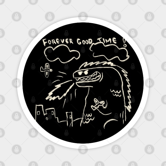 Dino Forever Good Time Magnet by Saestu Mbathi